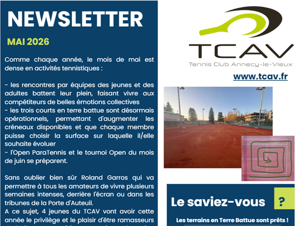 Newsletter Mai 2026