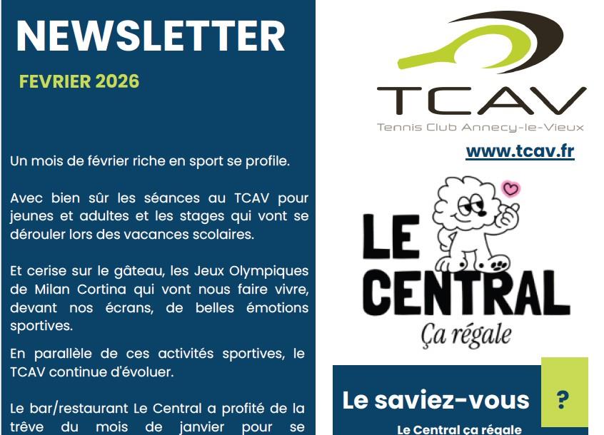 Newsletter Janvier/Février 2026