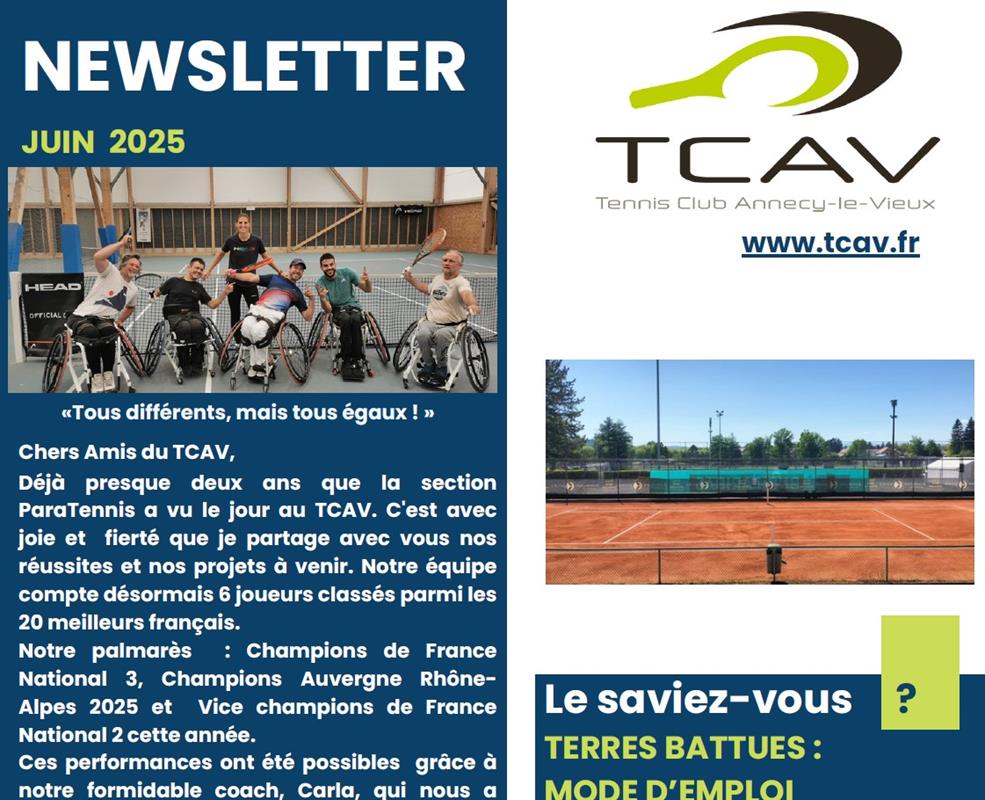 Newsletter Juin 2025